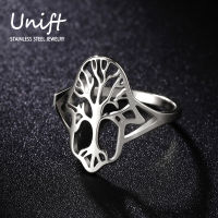 Unift โชคดี Hamsa ต้นไม้แห่งชีวิตแหวนมือของพระเจ้าแหวนสแตนเลสสำหรับผู้หญิงผู้ชายวินเทจพระเครื่องป้องกันเครื่องประดับของขวัญ