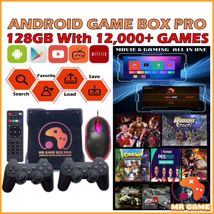 GAME BOX PRO X3 128GB With 13000 Game Android Movie Game Console Video ...