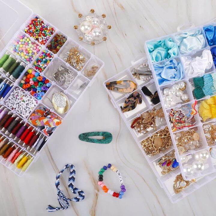 15grid-storage-jewelry-scrapbook-needle-thread-detachable-plastic