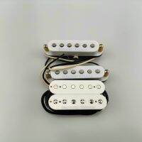 HR-SSH Guitar Pickups TB-4 And SSL1 Alnico5 Single coil Pickup Vintage Staggered for Strat guitar White