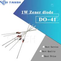 100pcs 1W Zener diode DO-41 3V3V33V6 3V9 4V3 4V7 5V1 5V6 6V2 6V8 7V5 8V2 9V1 10V 11V 12V 13V 15V 1N4733A 1N4742A 1N4728A 1N4754A WATTY Electronics