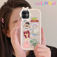 Jlingji เคสสำหรับ iPhone 11 11 Pro 11 Pro Max เคส Alien Strawberry Bear Little Monster Bowknot ปลอกนิ่มกันกระแทกทนต่อการขัดถูเคสโทรศัพท์โปร่งใส TPU ซิลิกาเจลเลนส์กล้องถ่ายรูปฝาครอบป้องกัน