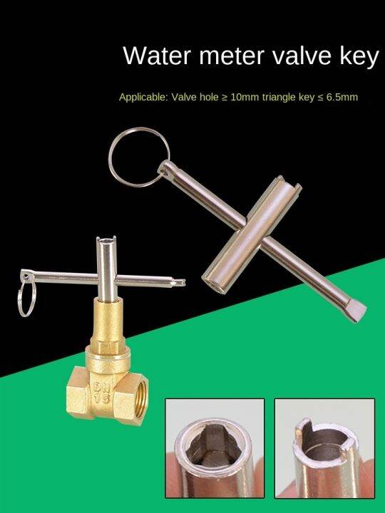Tap Water Key Water Meter Front Valve Inner Triangle Gate Valve Key
