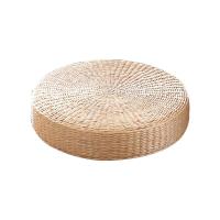 Rustic Floor Cushion Straw Pouf Seat Meditation Ottoman Home Decor Meditation Cushion Eco-Friendly Buckwheat Floor Seat Cushion