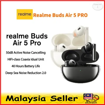 realme Buds Air 5 Pro True Wireless Earphone 50dB Active Noise Cancelling  LDAC Bluetooth 5.3 Wireless Headphone - (Black)