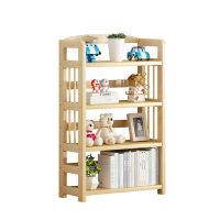 4-tier pine shelf, size 25x80x110 cm, wood color