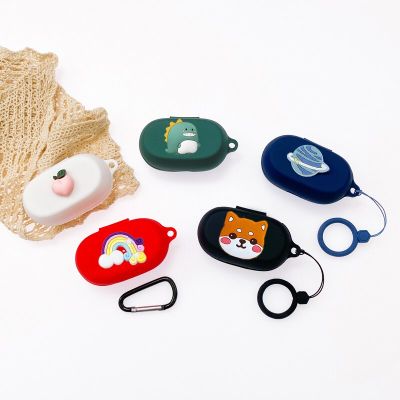 Cartoon Case For Yamaha TW-E3B Case Silicone Ring Anti-drop Protect Bluetooth Earphone Cover box Wireless Earbud Cases