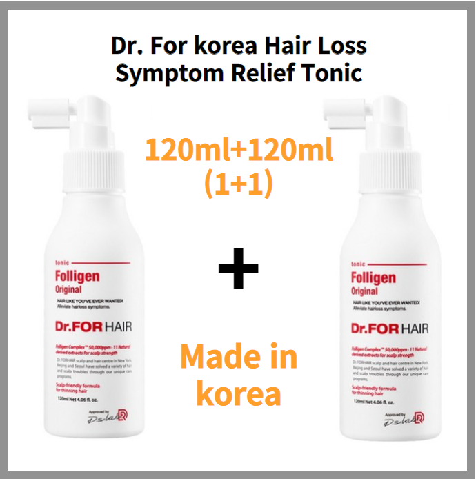 Dr. For korea Hair Loss Symptom Relief Tonic (1+1) 120ml+120ml 2set ...
