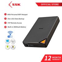 SSK 2TB Personal Cloud WiFi HDD NAS Storage With Hotspot Support Remote Access &amp; Auto-Backup Intelligent Storage