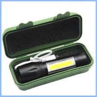 ไฟฉายแรงสูง ชาร์จไฟได้ Flashlight Rechargeable ไฟฉาย LED/COB ไฟฉายแรงสูง กันน้ำ ชาร์จได้ ไฟฉาย 5 โหมดแบบพกพา วัสดุคุณภาพสูง ไฟฉายแรงสูง ของแท้ ไฟฉายแรงสูงพกพา