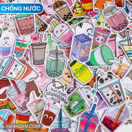Trà Sữa Stickers - Đồ Uống Cute Tea Drink Coktail - hình dán chất liệu PVC chống nước trang trí Nón Bảo Hiểm, Sổ Tay Sticker Việt Nam thumbnail