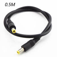 12V 5.5มม.X2.5mm เสียบสายไฟ Connector 0.5M 1.5M 3M DC ชายสายตัวผู้ส่วนขยายอะแดปเตอร์สำหรับ Pc แหล่งจ่ายไฟแล็ปท็อป