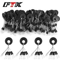 【DT】hot！ FTK 600Pcs Group Set Fishing Bobber Stopper Rubber Beans Oval Fly Accessories Spinner Bait