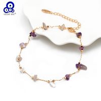 【CW】❂❈◘  Stone Anklet Gold Color Leg Foot Chain Beach Ankle Adjustable for Fashion Jewelry BD92