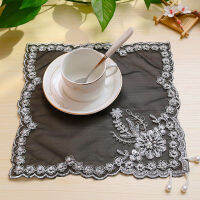 468pcs Handmade Coaster Placemat For Dining Weding Decoration Box Dust Cloth Embroidery Lace Macrame Placemat Coffee Table Mat