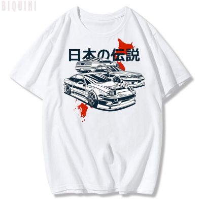 JDM Mix Civic CRX Integra Car T Shirt Men Comics Art Print 90s Harajuku Vintage Style100%Cotton Summer Fashion Tops Japan Casual