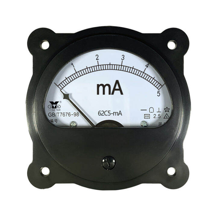 [Harpy]62C5 DC ammeter milliampere meter pekeliling 1mA 2mA 5mA 10mA