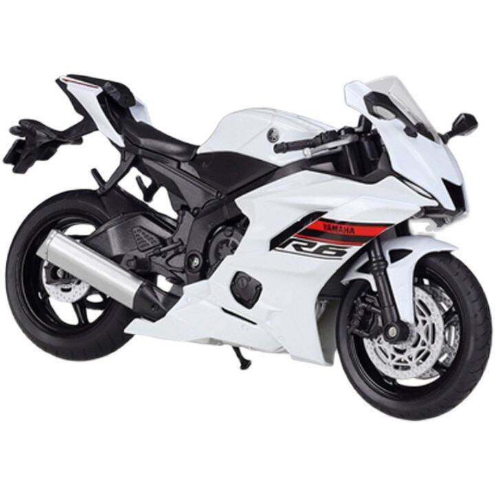 welly-112-yamaha-yzf-r6-die-cast-รถจักรยานยนต์รุ่นของเล่นรถคอลเลกชัน-autobike-shork-absorber-off-road-autocycle-ของเล่น-car