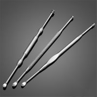 3pcs/Set Clean Ear Stainless Steel Ear Cleaner Ear Pick Double-ended Earpick Ear Wax Curette Remover Earpick Spoon