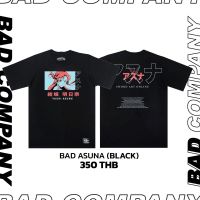 T-shirt Badcompany เสื้อยืดสกรีนลาย "asuna" อนิเมะ เสื้อยืดคอกลมผ้าคอตตอน