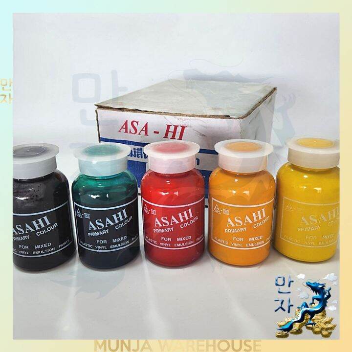 asahi-แม่สีน้ำพลาสติก-แม่สีน้ำอะครีลิค-อาซาฮี-ขนาด-100-กรัม-แม่สีน้ำ-มีครบทุกสี