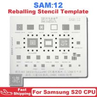 SAM12 BGA ลายฉลุ Reballing เหมาะสำหรับ Samsung S20 S20plus G988U G988B G988BR สำหรับ Exynos990 SM8250 CPU SDR855 SDX55M PM8250 PMX55 IC