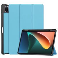 สำหรับพื้นผิวแผ่น Xiaomi 5 / 5 Pro เคสหนังฝาพับแบบแนวนอนพร้อมฟังก์ชันสามแท่นวางพับได้ &amp; สลีป/ตื่นนอน