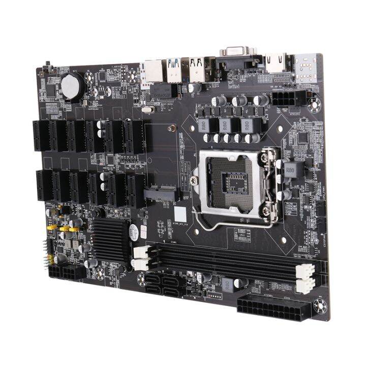 b75-12-pcie-eth-mining-motherboard-lga1155-g530-cpu-sata-cable-rj45-network-cable-switch-cable-thermal-grease