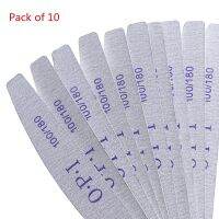 10pcs/Lot Wooden Nail Files Professional Nail Buffer 100/180 Wood Nail File