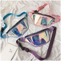 New Sports Fanny Pack Holographic Waist Bags Phone Pouch Waterproof Small Bag PVC Transparent Travel Storage Crossbody Chest Bag