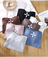 [ส่งเร็วพิเศษ!] พร้อมส่ง?LansrubBra?(N599) เสื้อครอปสายเดี่ยว  ผ้านุ่มใส่สบาย