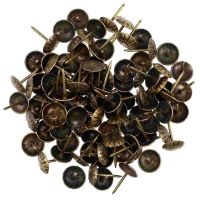 100 Pcs Upholstery Tacks Decorative Pins Astetic Room Heavy Couch Iron Thumbtacks Indoor Clips Pins Tacks