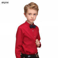 Good Quality Children Boys Shirts Classic England Style With Tie Solid Cotton Kids shirts For 4-14 year boy