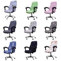 Universal Office Chair Cover Spandex Dust-proof Seat Cover for Rotating Computer Chair Removable Elastic Chair Protective Case Sofa Covers  Slips