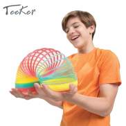 Teeker Color Rainbow Spring Coil Circle Funny Magic Toys Early Development