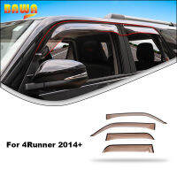 BAWA รถหน้าต่าง Visor ฝนยามโล่ปกคลุมสำหรับ4Runner 2014ขึ้นรถอุปกรณ์ป้องกันภายนอก