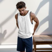 MCPW summer basketball fitness training vest male attracts sweat running loose sleeveless T-shirt waistcoat waistcoat