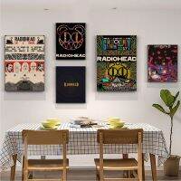 ✣✠ วงดนตรีอังกฤษ Radiohead อะนิเมะโปสเตอร์ Vintage Room Home Bar Cafe Decor Decor Art สติ๊กเกอร์ติดผนัง