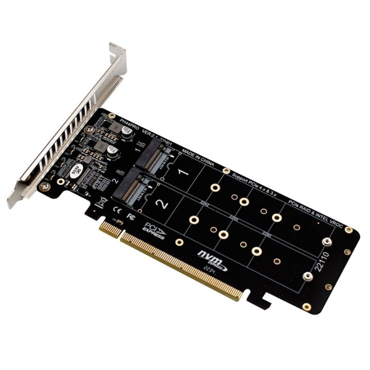 double-sided-4-disk-nvme-raid-card-pciex16-to-m-2-m-key-nvmex4ssd-2u-server-raid-array-expansion-adapter-split-card