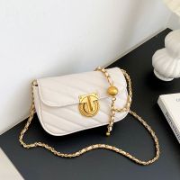 High-End Texture Rhombus Chain Cross-Body Small Bag For Women 2023 Autumn And Winter New Trendy And Versatile Texture Single Shoulder Small Square Bag