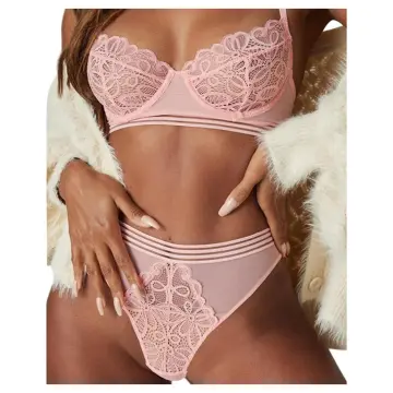 Buy Pink Bra Panty Set online