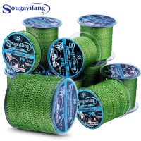 Sougayilang 150M-550M 4 Strand Super Strong Braid Fishing Line Spot Camouflage Line Invisible Multifilament Carp Fishing Wire Fishing Lines