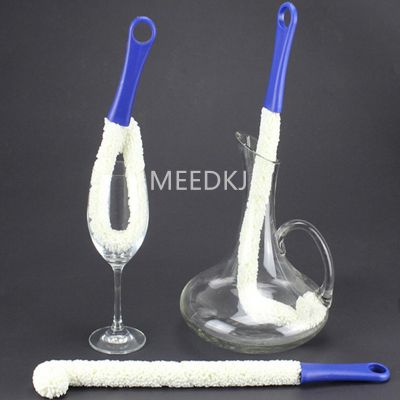 【cw】 1pcs decanter brush multifunctional flexible folding red wine glass bottle