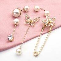 【YF】 And Rhinestone Brooches Safety Pins Brooch Sweater Cardigan Clip Hijab Buckle Accessories Wedding Gifts