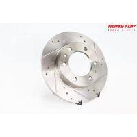 จานเบรค เบรก Runstop รัยสต็อป เจาะรู เซาะร่อง BSL ขนาดเดิม Brake disc จาน 302 TOYOTA hilux LN65 หน้าตัน ราคาต่อคู่