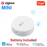 Tuya Zigbee 3.0เซ็นเซอร์อุณหภูมิและความชื้นระยะไกลตรวจสอบโดยสมาร์ทชีวิต APP แบตเตอรี่ขับเคลื่อนทำงานร่วมกับ Alexa Home