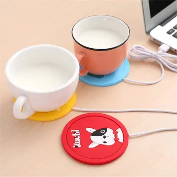 1PC Mini Portable USB Cup Warmer, 3 Gear Coffee Mug Heating Coaster, Smart  Thermostatic Hot Plate Milk Tea Water Heating Pad Heater