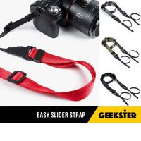 สายคล้องกล้อง Easy Slider ปลายแบน ปรับความยาวง่าย คล้องคอ ( Style Camera Strap สายคล้อง สาย กล้อง สายคล้องคอ เชือก ปลายแบบแบน คล้องกล้อง Easy-Slide Easy-Slider Easy Slide Camera Strap / Neck Strap / สายกล้อง ) ( Geekster )