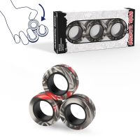 3Pcs Fidget Spinner Magnetic Fingers Rings ADHD Stress Magical for Adult Kids Anxiety