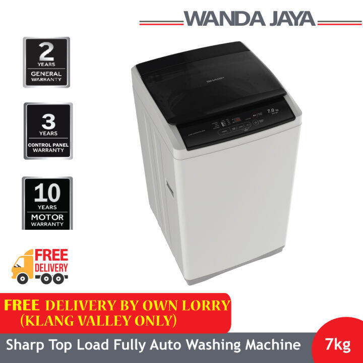 sharp top load washing machine 7kg